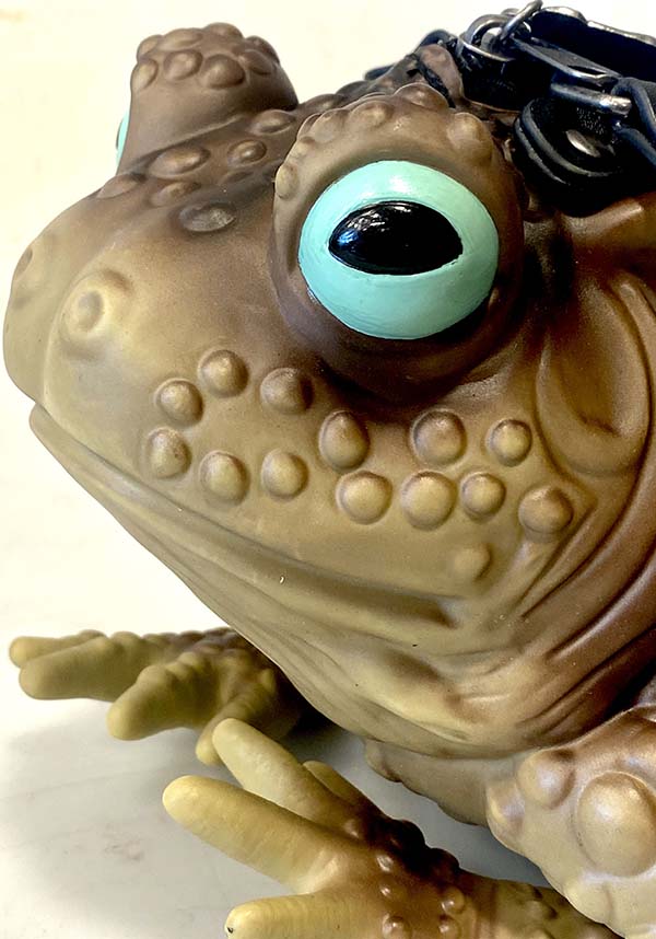 Tan and Black Toad Design Vegan Handbag by Windy Willow