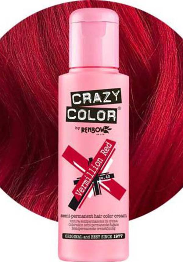 Vermillion Red Semi - permanent Hair Colour for Bold Queens
