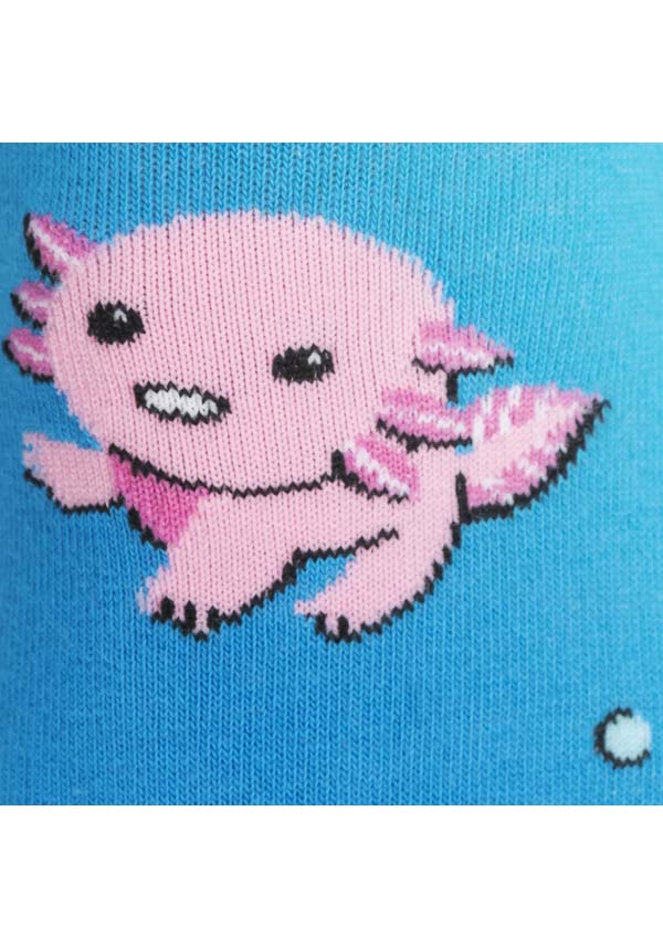 Dancing Axolotl Themed Knee High Socks for Both Men and Women