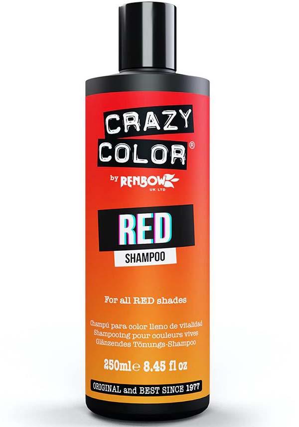 Crazy Color Vibrant Red Pigmented Shampoo for Refreshing and Prolonging Red Hair Shade