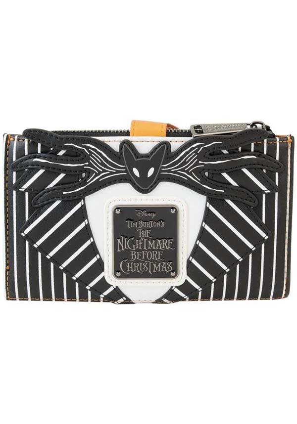 The Nightmare Before Christmas: Glow-in-the-Dark Faux Leather Zip-Around Jack Pumpkin Head Wallet