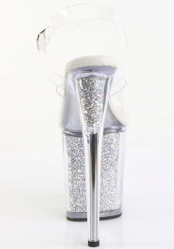 PRE-ORDER! Flamingo 808 Premium RSI Clear Platform Heels