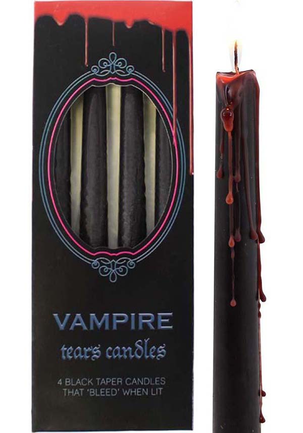 4-Pack Vampire Tear Candles for Long-Lasting Ambiance