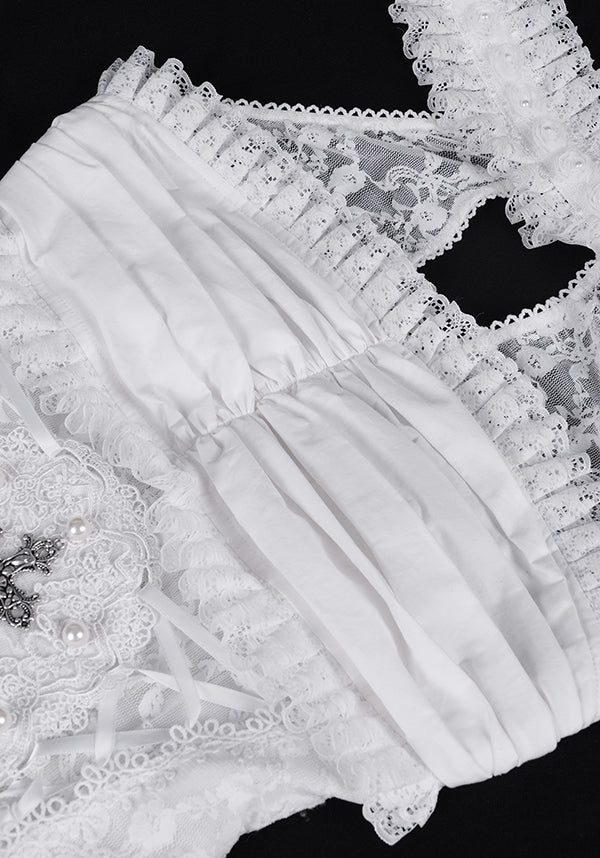 Cursed Saint Women's Haunting Dress for Spooky Nights