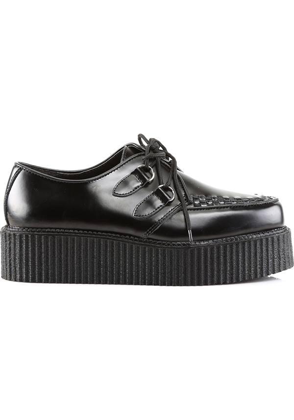 PREORDER - Demonia Platform Creeper Shoes - CREEPER - 402 in Black Color