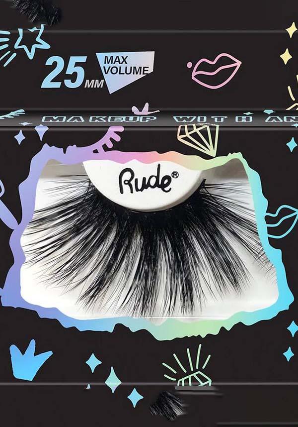 Rude Essential 6D Faux Mink Lashes - 25mm for Maximum Volume