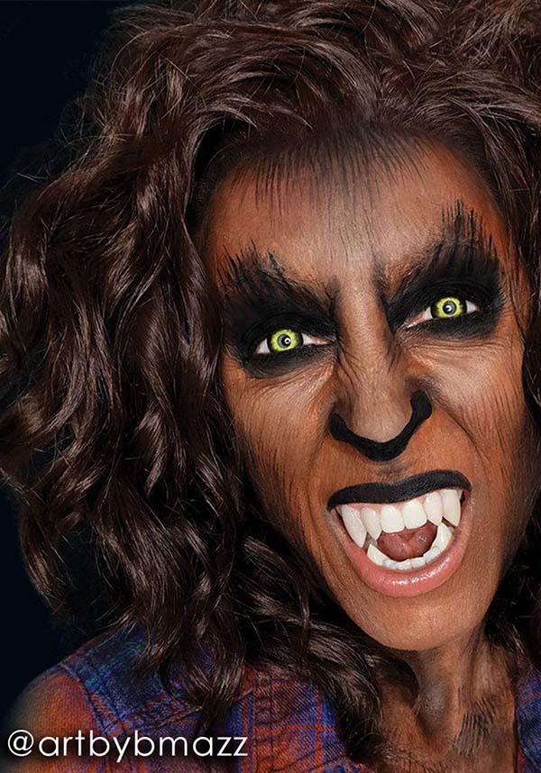Mehron Fantasy FX Werewolf Dark Brown Water-Based Makeup for Halloween