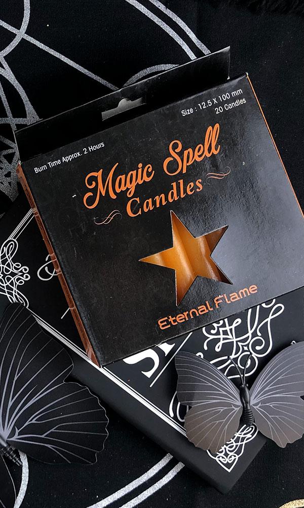 Orange Eternal Flame Magic Spell Candles - Ideal for Altar Decor and Rituals