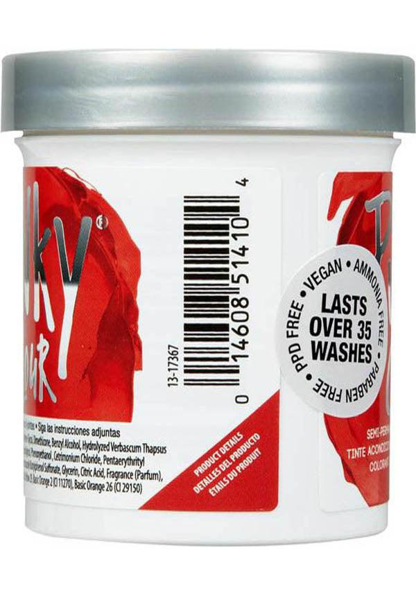 Punky Fire Red Semi - Permanent Conditioning Hair Colour for a Flaming New Look
