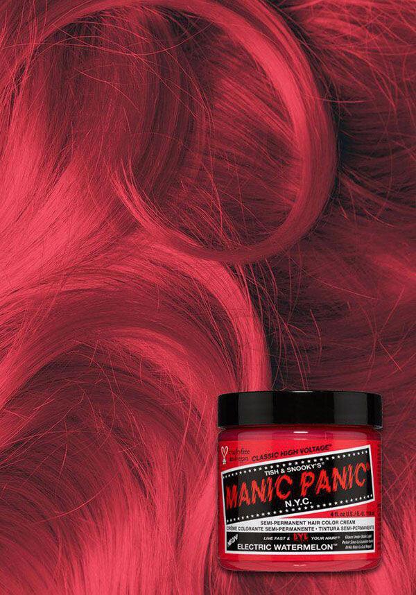 Classic Semi - Permanent Electric Watermelon Hair Dye with Neon Pink Shade