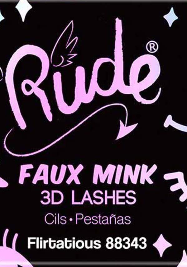 Flirty 3D Rude Faux Mink Essential Lashes for a Charming Look