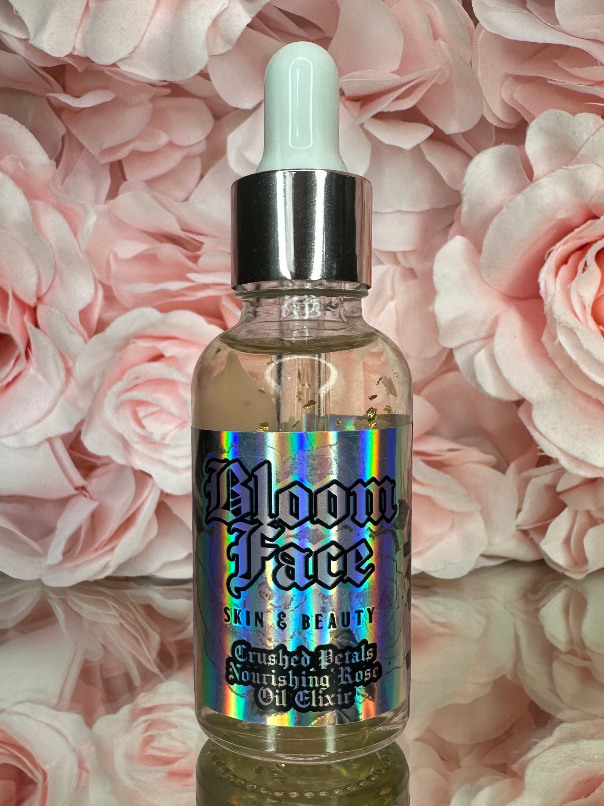 Bloomface Crushed Rose Petals Nourishing Facial Elixir with Rose Oil
