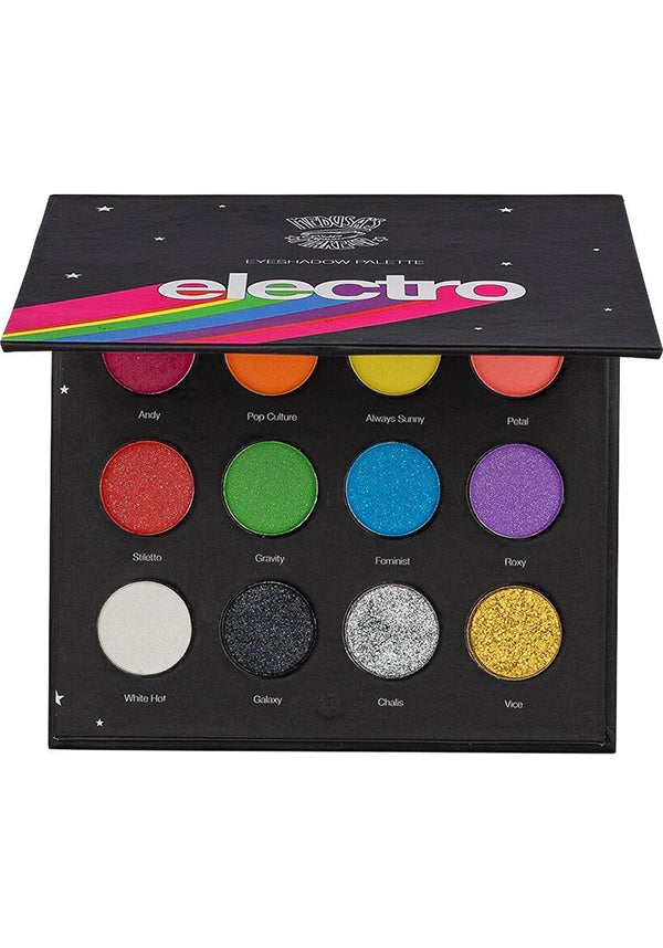 Electrifying Electro Eyeshadow Makeup Palette with 12 Magical Shades