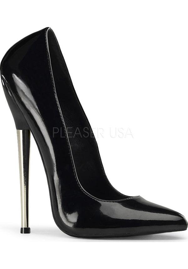 DAGGER-01 Black Patent Stiletto Heels - Pre-Order