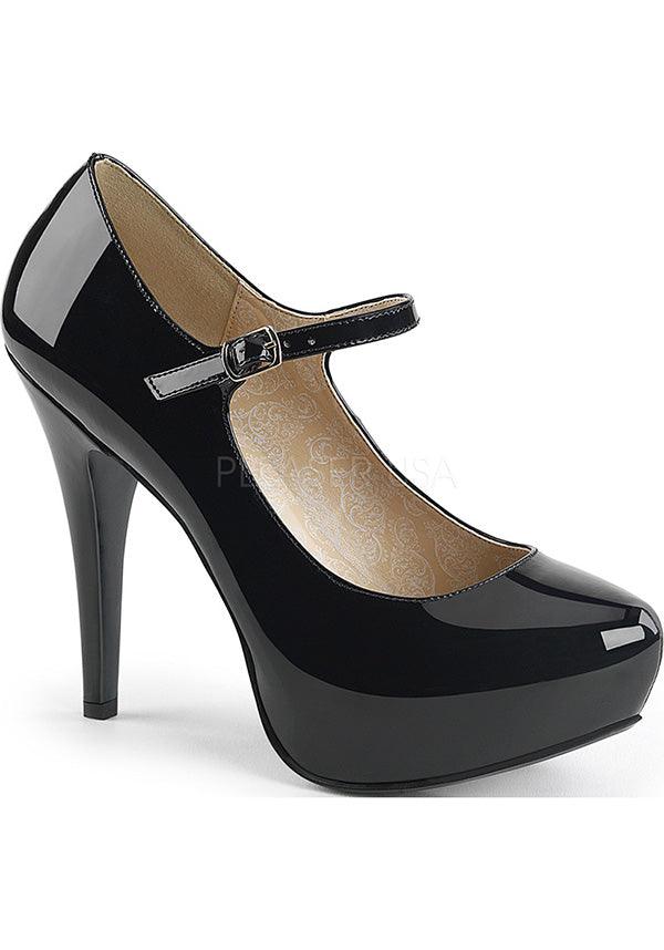 CHLOE-02 Women's Black Patent Leather High Heel Mary Jane Pumps - Preorder Available