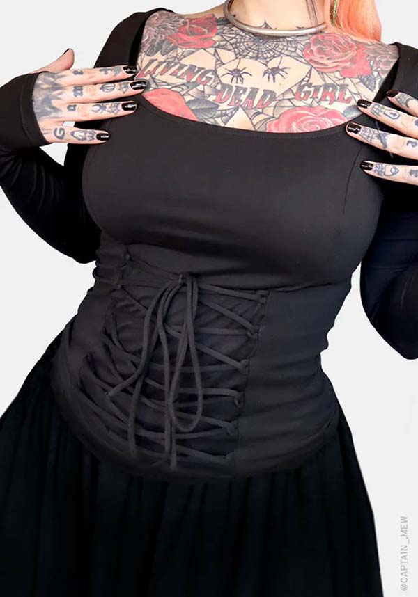 Viper Women's Long Sleeve Gothic Top - A Comfy and Cute Wardrobe Essential