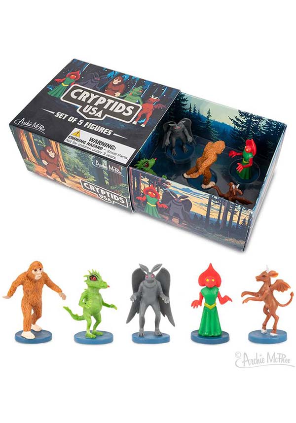 Collectible American Cryptid Figures Set - Cryptids USA