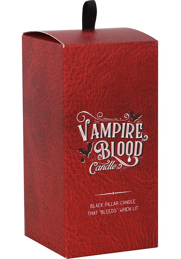 Large-Sized Pillar Candle with a Striking Vampire Blood Design