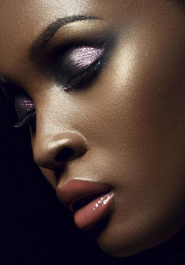 Cosmic Multi - Chrome Liquid Eyeshadow: Cosmos with Gold, Purple & Pink Pearls