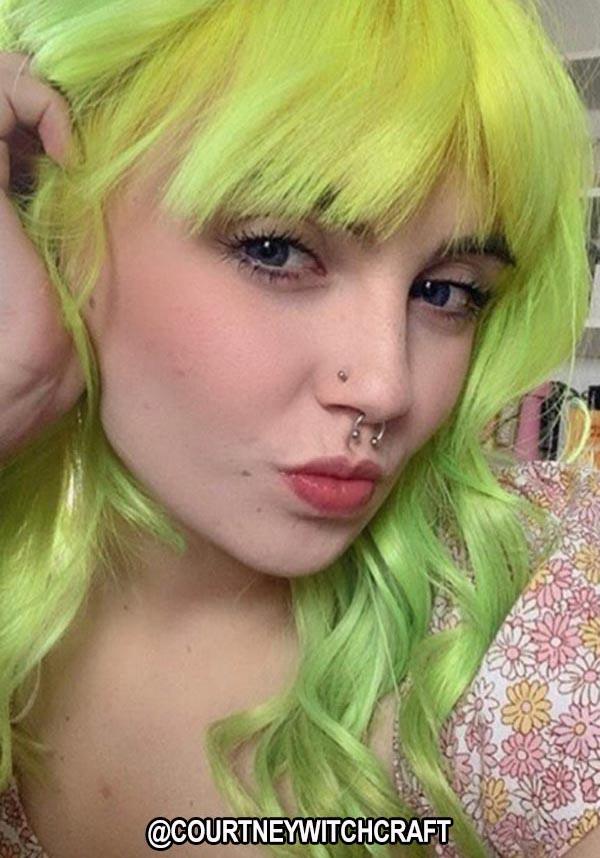 Fluorescent Yellow Hair Dye Colour - 100ML Bottle