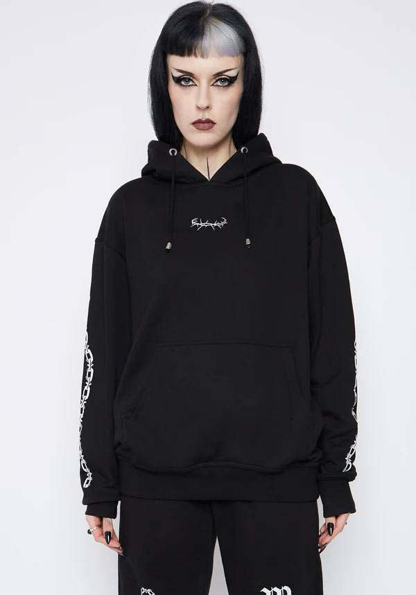 Unholy Gothic-Style Oversized Men's and Women's Hoodie