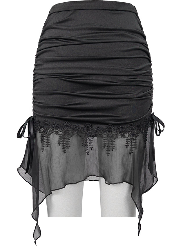 Devil Fashion's Cry Me A River Gothic Fishtail Skirt for Stylish Women