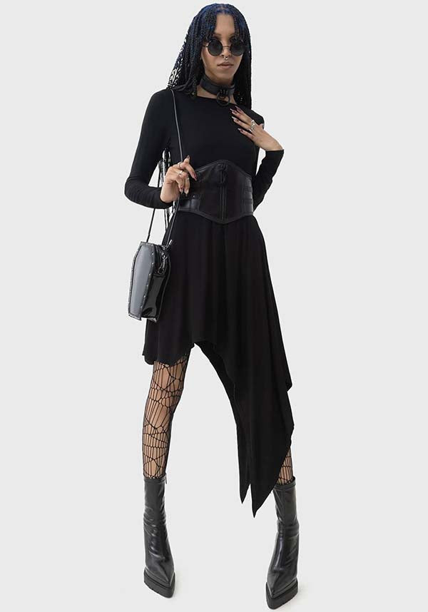 Crescent Doom Star - Inspired Midi Dress