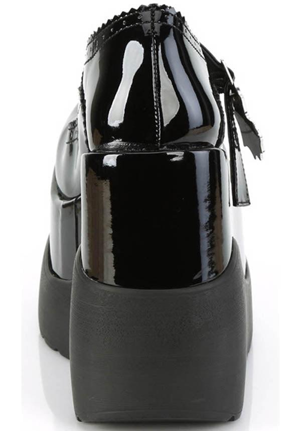 VOID-38 Black Patent Platform Shoes - Preorder Available