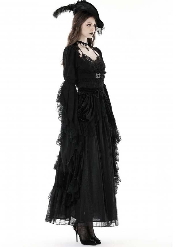 Eveline Gothic-Style Underbust Corset with Bell Sleeve Bolero Jacket