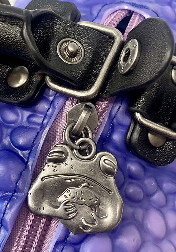 Lavender Toad Design Vegan Handbag for Lovers of Oddities, Cottage - Core, and Magical Creatures