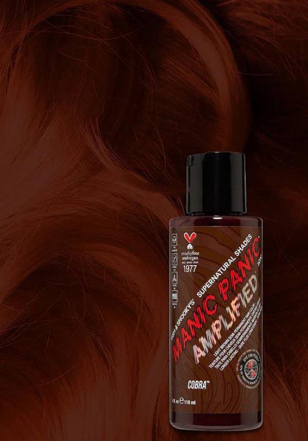 Cobra Amplified Semi - Permanent Cream Hair Dye with Light Cocoa Brown and Chestnut Undertones