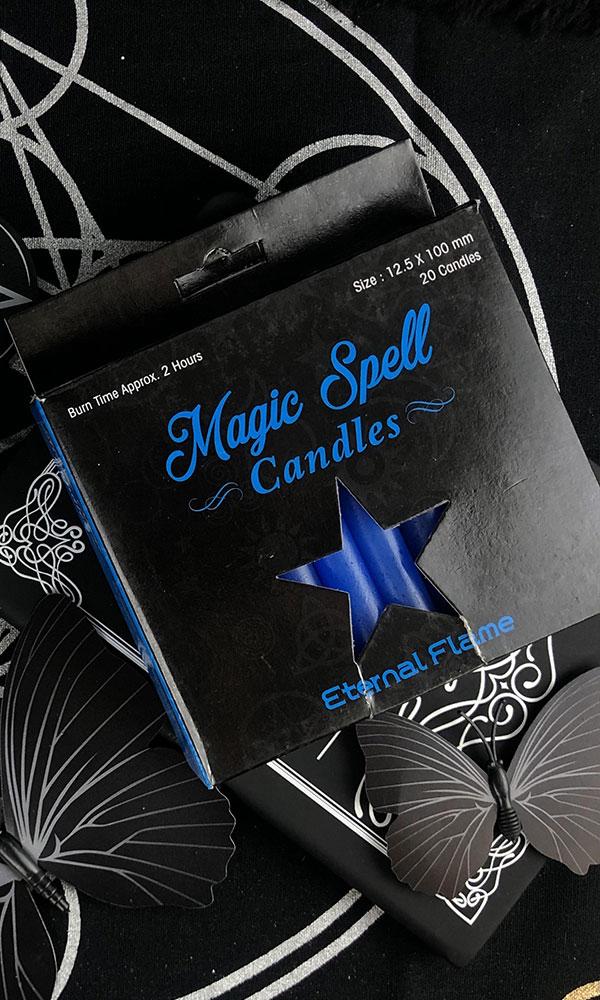 Light Blue Eternal Flame Spell Candles for Magic Rituals