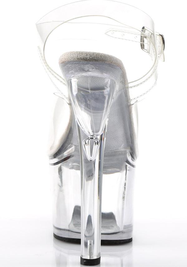 PREORDER TREASURE-708 Transparent Platform Heels for Stylish Women