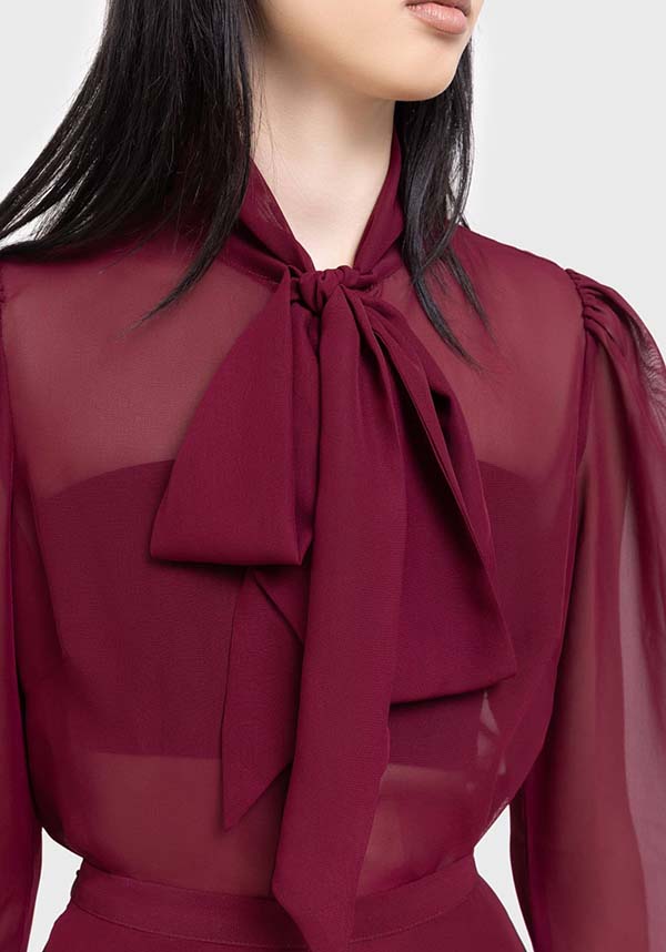 Top - Crimson Oracle | Elegant and Stylish