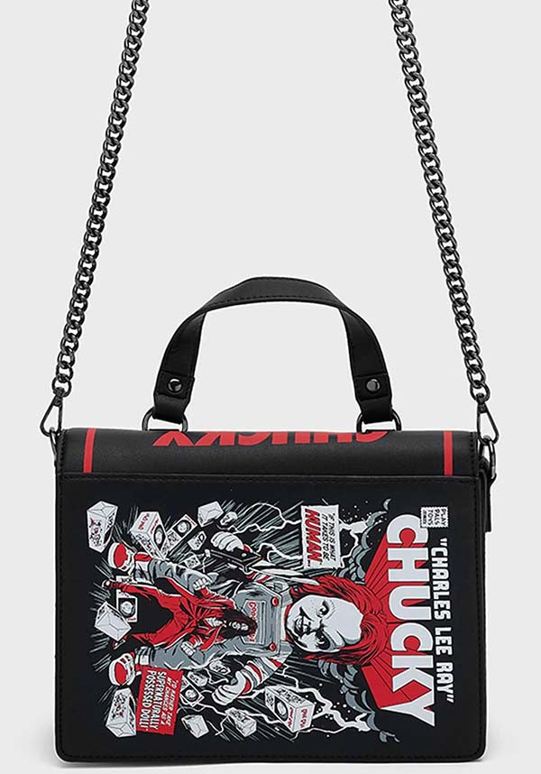Officially Licensed Chucky-themed Smooth PU Handbag with Custom Graphic