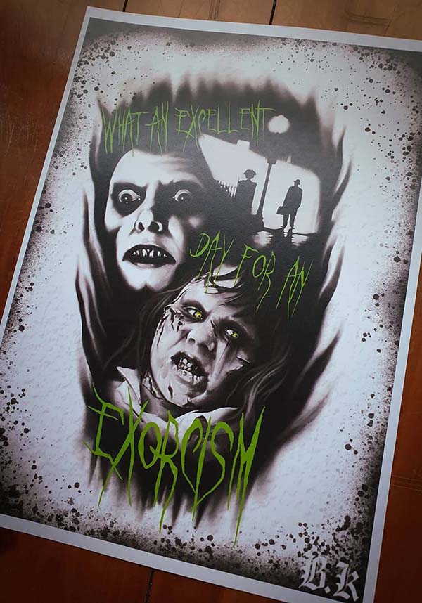 Original Exorcist Art Print on 300 GSM Matte Paper