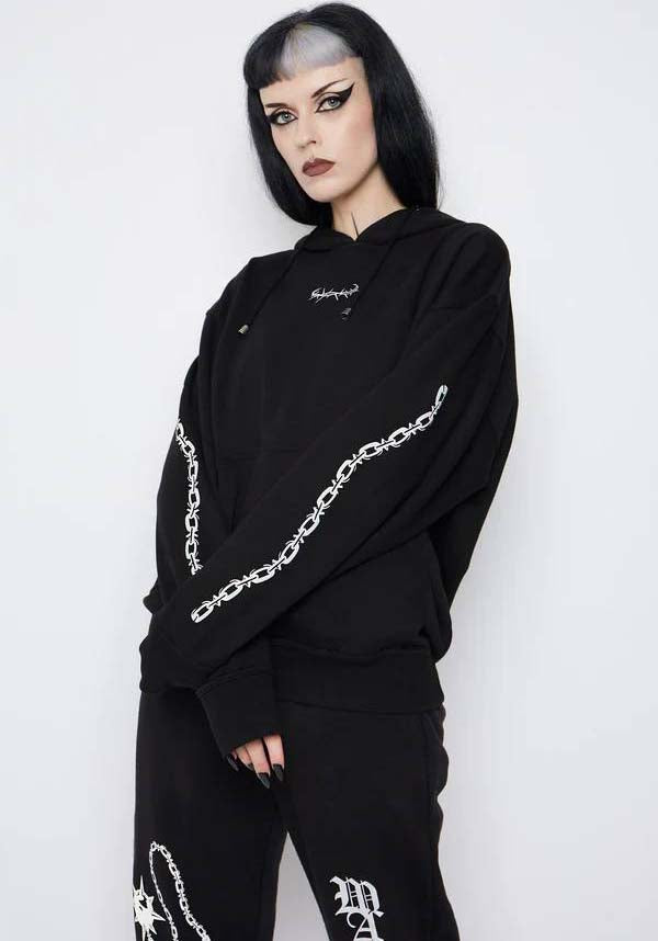 Unholy Gothic-Style Oversized Men's and Women's Hoodie