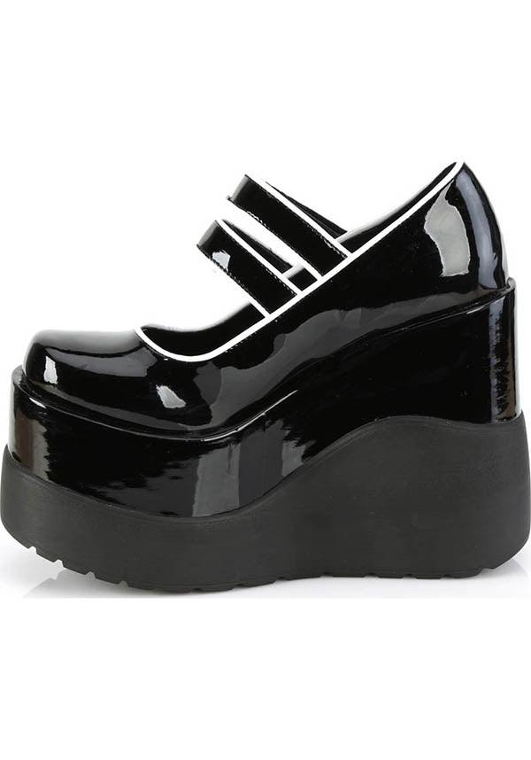 VOID-37 Black Patent Platform Shoes [PREORDER]