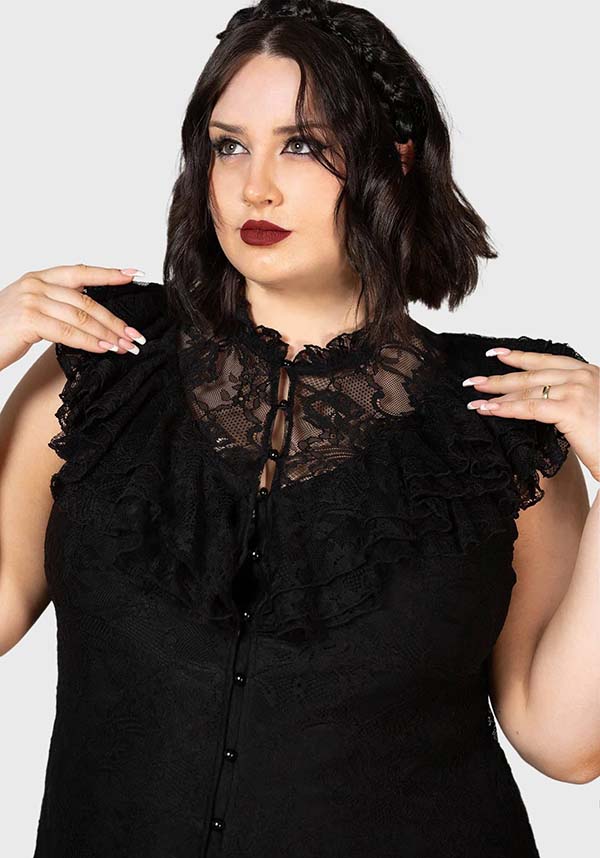Maxi Dress for Vampire's Ball: Soft Stretch Lace Style