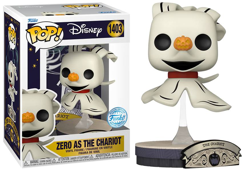 The Nightmare Before Christmas - Zero as the Chariot Tarot-Inspired POP! Vinyl Collectible Figurine [Restricted Sale]
