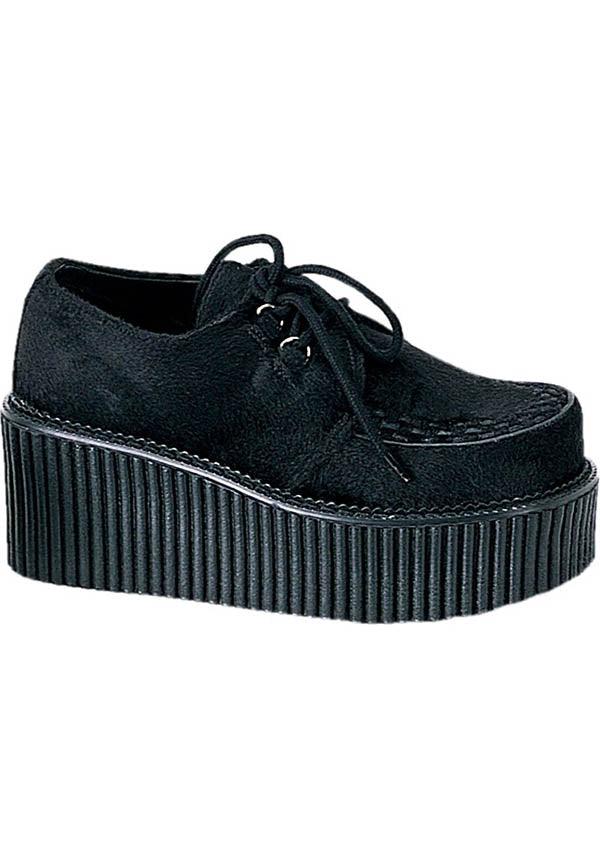 Black Demonia Platform Creeper Shoes - CREEPER - 202 [Pre - order]