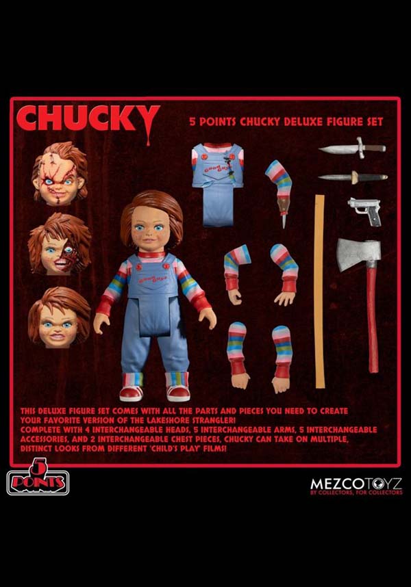 Child's Play: Chucky 5 Points Deluxe Collectible Action Figure Set