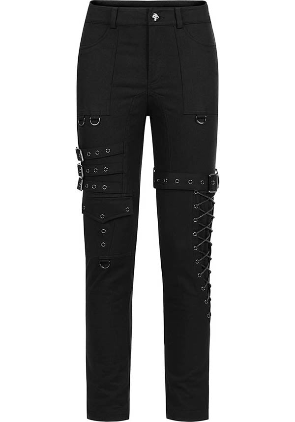 Underworld Vanquish Punk-Style Cotton Blend Statement Pants