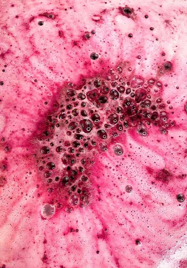 Blood Red Crescent Moon Bath Bomb - A Spooky and Delightful Bathing Treat