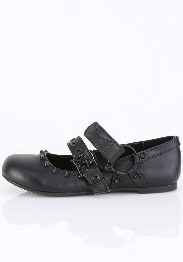 Black DAISY-08 Ballet Flats [Pre-Order]